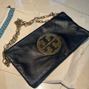 Tory Burch Reva Leather Clutch